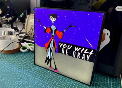 Helluva Boss: Stolas "You will be Okay" Lightbox/Night Light