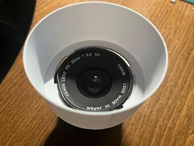 Canon FD 35mm f/3.5 Lens Hood