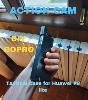 Huawei p8 lite action cam case with detachable stand