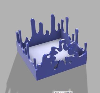 Paint Splash Desk Container