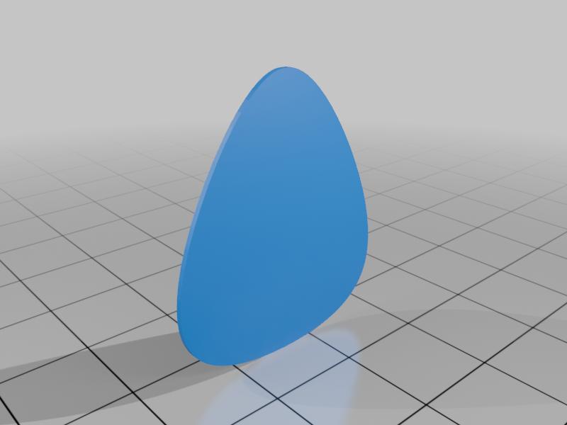 Guitar pick 0.6mm thick