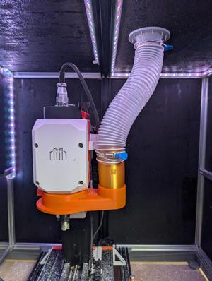 Dust Collection through Wall flange