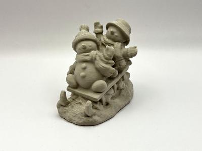 Snowman on Sled