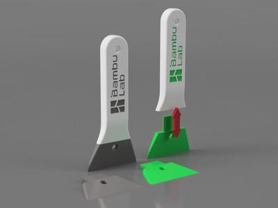 NEW Bambu Lab Bed Scraper, Replaceable Blade