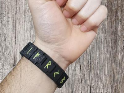 Unique piece rune bracelet