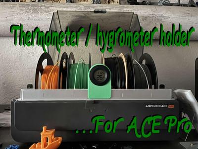 Thermometer / hygrometer holder for ACE pro (41.5mm)