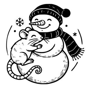 Snowman (14) coaster