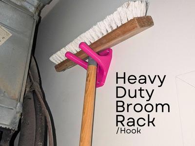 Wall-Mounted Broom/Tool Rack