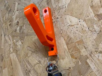 Motorcycle helmet & Key Hook - wall mount 