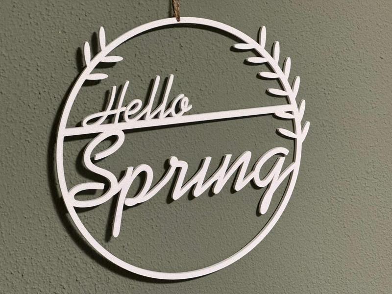 Hello Spring Decorative Pendant - Hello Spring