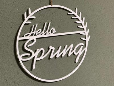 Hello Spring Decorative Pendant - Hello Spring