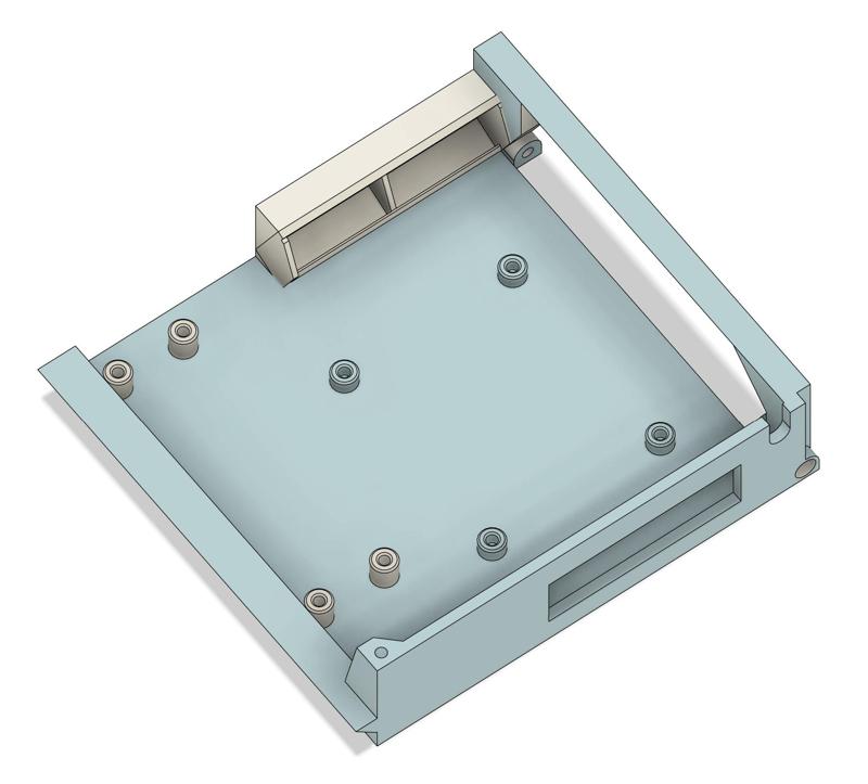 Ender3 Pro Rear electronic left enclosure with U2C and Wago221 mounts