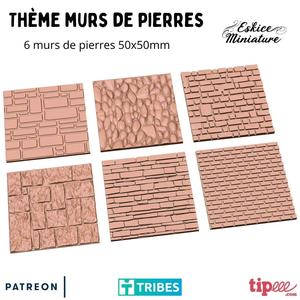 Walls - Models for wargame & diorama scenery by Eskice Miniature