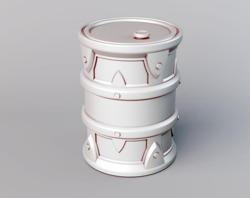 Fuel barrel - Warhammer 40k/30k/Necromunda/dark sci-fi board games