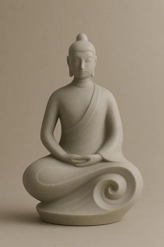 Modern Budda Scuplt   