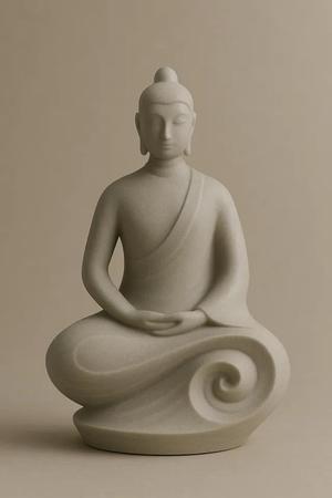 Modern Budda Scuplt   