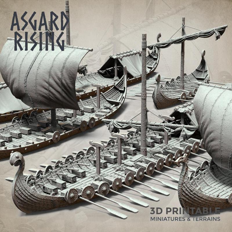 Drakkars - Long Boats /Modular/ /Pre-supported/