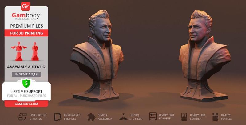 The Grandmaster Bust 3D Printing Figurine | Assembly