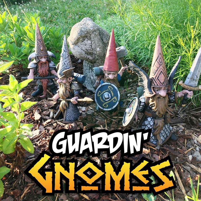 Guardin' Gnomes, Fantasy Garden Gnome Warriors