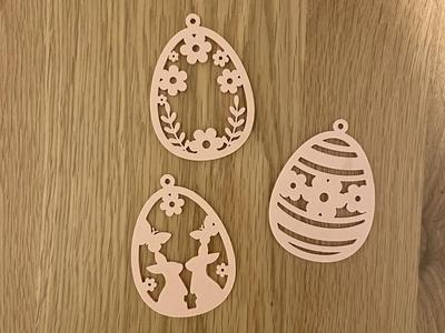 Easter egg ornaments SET 2