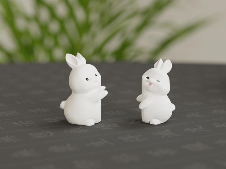 Hugging Bunny,Magnetic,Valentine's Day Decoration