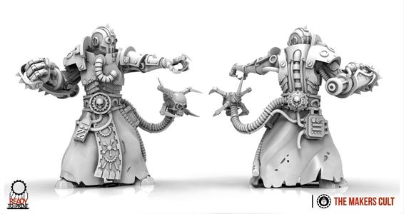 Dark Techno - Cybertechnic priest and Upgrade