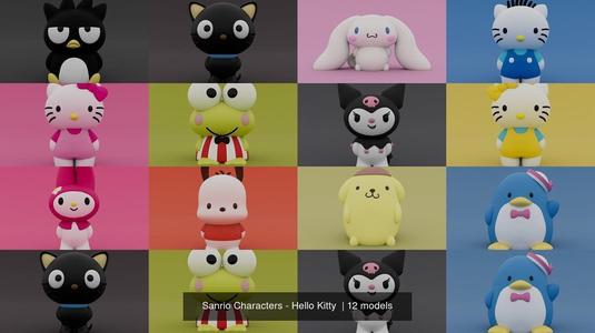 Sanrio Characters - Hello Kitty  3D Model Collection