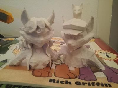 Sly Raccoon and Carmelita Fox bust