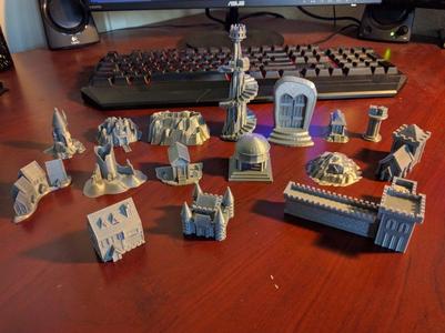 Talisman Board Game 3D Terrain Pieces