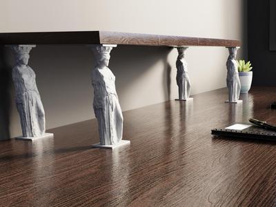 Κaryatid shelf