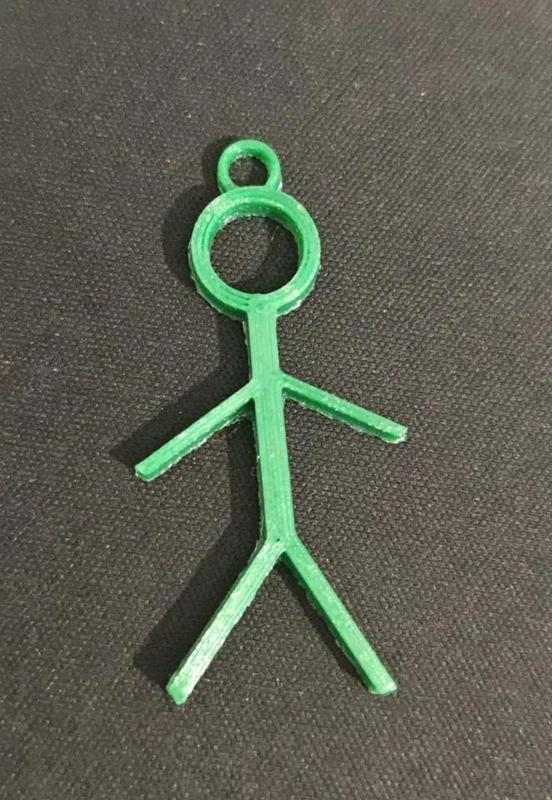 Stick Man Key Chain   