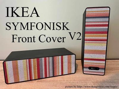 IKEA Symfonisk Front Cover V2 (faster print & less material)   