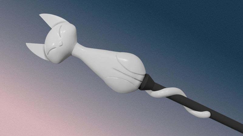 Amity Blight Cat Stuff ghost 3D print model palisman