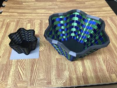 Sine Wave Woven Basket