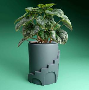 Plant pot with drainage STL 3D Printer file: instant download gardening decor