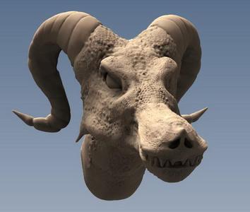 Dragon Head Bust