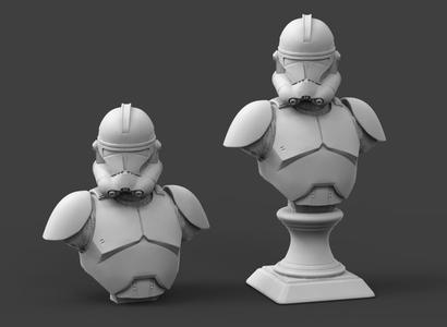 C Galaxy Trooper P2 Bust Fan Art