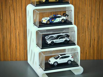 A Display Rack For 1:64 Scale Car Models & Boxes