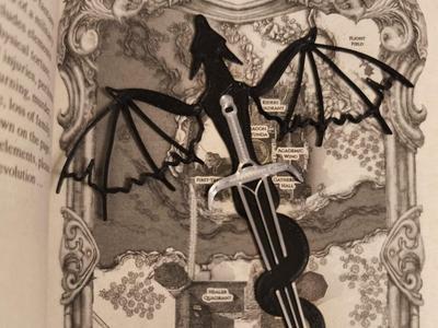 Fourth Wing, Violet Dagger, Bookmark
