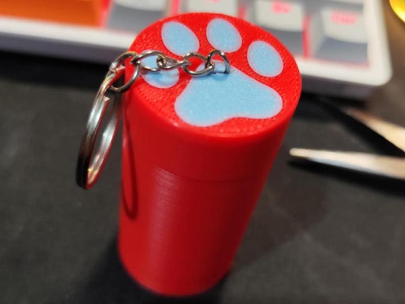 Functional Poop Bag Holder Keychain Attachment