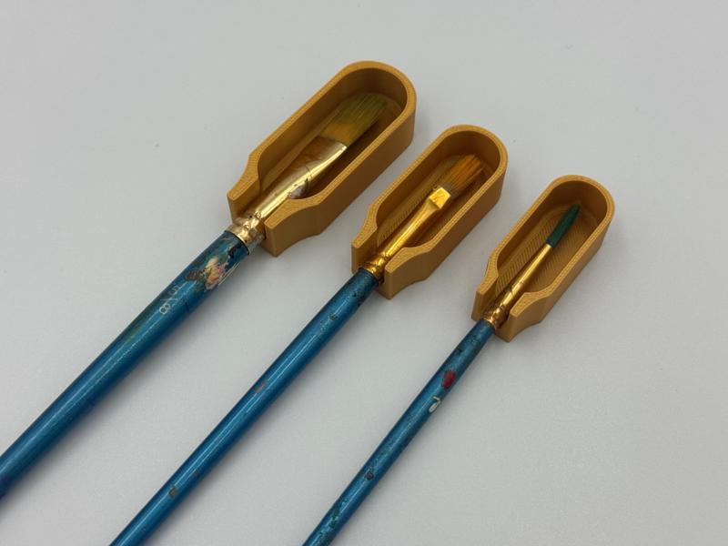 Paint Brush Holders Protects Bristles, Stops Drips and Mess