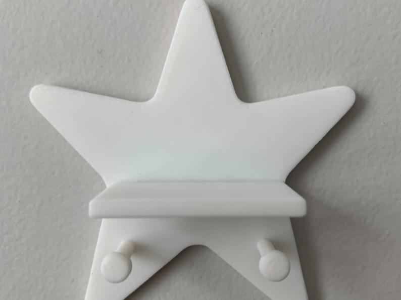 Star Shelf with Hooks