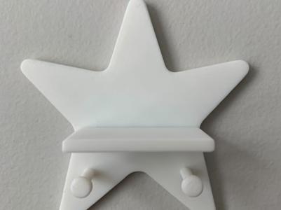 Star Shelf with Hooks