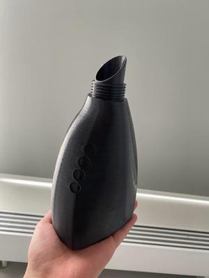 Powder storage bottle for dishwasher