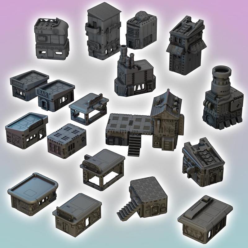 Flatline City: Core Set (Modular Buildings)