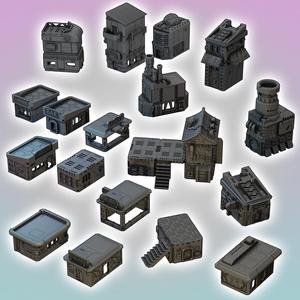 Flatline City: Core Set (Modular Buildings)