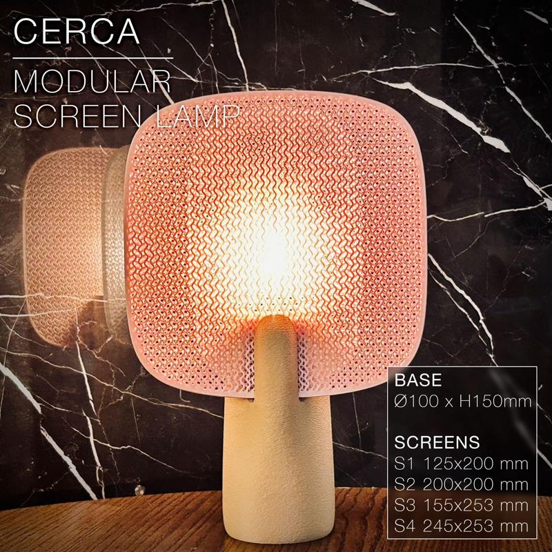 CERCA | Modular Screen Table Lamp E14, E26, E27