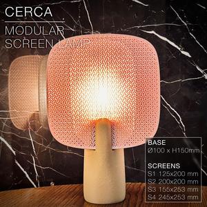 CERCA | Modular Screen Table Lamp E14, E26, E27