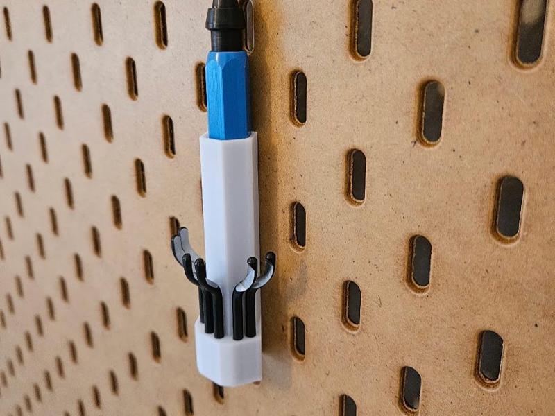 Ikea Skadis Deburring tool holder