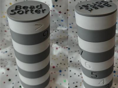 Sorter for round beads, 10mm to 2mm